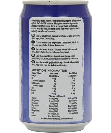 Grace Coconut Water with Pulp 310 ml (Pack of 12) - Buy Online on GoSupps.com