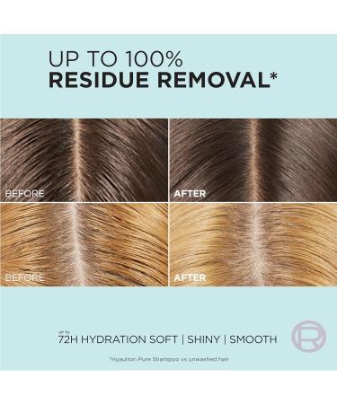 L'Oreal Paris Elvive Hyaluron Pure Shampoo and Conditioner Set Clarifying Shampoo and Rehydrating Conditioner with Salicylic Acid and Hyaluronic Acid - 28 FLOZ - PACK OF 2 - Buy Online on GoSupps.com