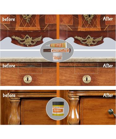 REALINN Wood Furniture Repair Kit - Set of 28: Touch Up Markers, Fillers, Wood Putty for Scratch, Cracks, Discoloration - Wooden Door, Floor, Table, Cabinet - Buy Online on GoSupps.com