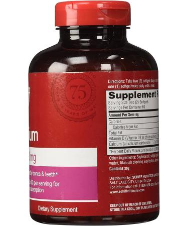 Schiff Super Calcium 1200 mg - 120 Softgels | Bone Health Supplement - Buy Online on GoSupps.com