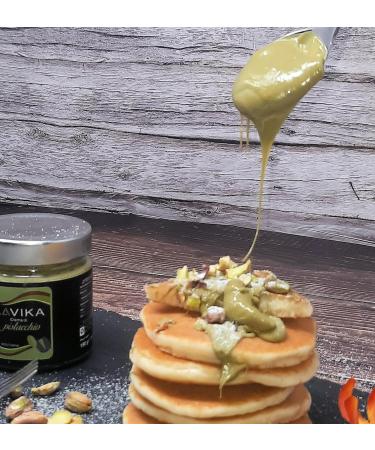 LAVIKA Spreadable Bronte Pistachio Cream PDO Superior Quality 190g Handcrafted from 45% Pure Sicilian Pistachio Paste High Quality Product - Buy Online on GoSupps.com