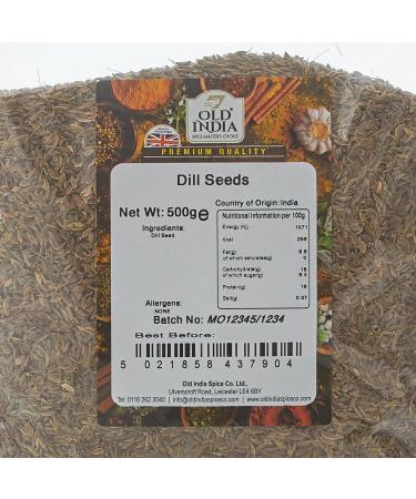 Old India Dill Seeds 500g - Premium Quality Herbs for Cooking - Pack of 1 - Buy Online on GoSupps.com