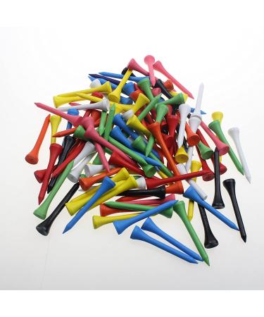 Crestgolf Professional 2 1/8 Deluxe Wood Golf Tees - 100pcs Mixed Color Set - Buy Online on GoSupps.com