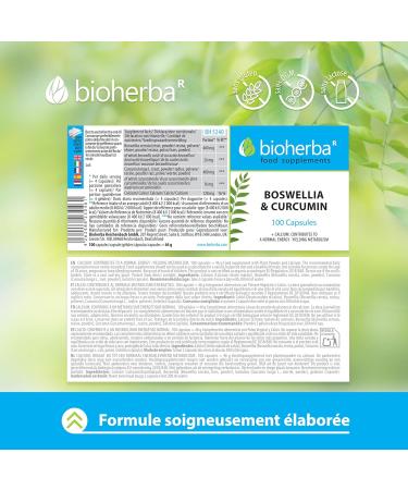 Boswellia & Turcumin - 300 Capsules Powerful Natural Dietary Supplement Enriched with Calcium BIOHERBA - Buy Online on GoSupps.com