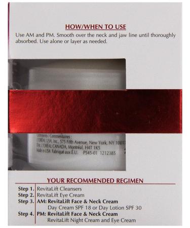 L'Oreal Advanced Revitalift Face and Neck Cream 1.7 oz - Dermo Expertise for Anti-Aging Skincare - Buy Online on GoSupps.com