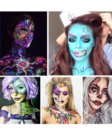 CCbeauty 36 Colors Face Body Paint Kit with Makeup Brushes - Professional Halloween Clown SFX Makeup Palette for Cosplay, Neon Body Arts Party - Fancy Face Painting Set - Buy Online on GoSupps.com