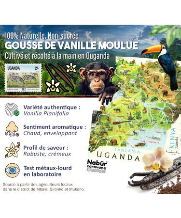 Biodune Riviera Nab r 40 g vanilla powder from Uganda premium not exhausted unsweetened 100 natural pastry dessert drink - Buy Online on GoSupps.com