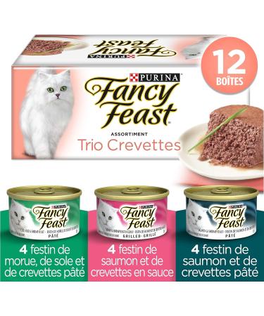 Fancy Feast Wet Cat Food Variety Pack (42 Cans) | Shrimp Trio + Collection Assortment - Buy Online on GoSupps.com
