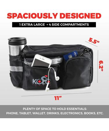 Waterproof Bike Bags for Rear Rack - Padded Bottom, Reflectors - Convertible with Shoulder Strap, Pockets, Bottle Case - Buy Online on GoSupps.com