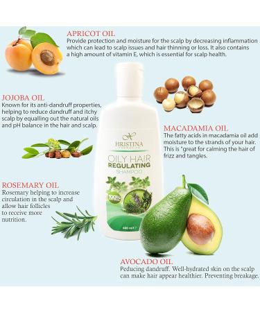 Oily Hair Treatment Shampoo | Clarifying Shampoo for Oily Scalp & Hair Care | Deep Cleansing & Sebum Regulating | Natural Ingredients | 13.5 Oz - Buy Online on GoSupps.com