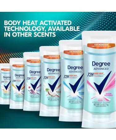 Degree Advanced Protection Antiperspirant Deodorant Sheer Powder for 72-Hour Sweat & Odor Control for Women with Body Heat Activated Technology 2.6 oz (Pack of 2) Sheer Powder 2.6 Ounce (Pack of 2) - Buy Online on GoSupps.com