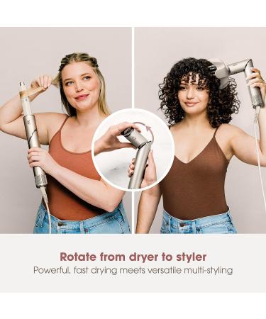 Shark FlexStyle 5-in-1 Air Styler & Hair Dryer with Auto-Wrap Curlers Paddle Brush Oval Brush Concentrator and Diffuser No Heat Damage Stone HD441SLUK Stone Without storage case - Buy Online on GoSupps.com