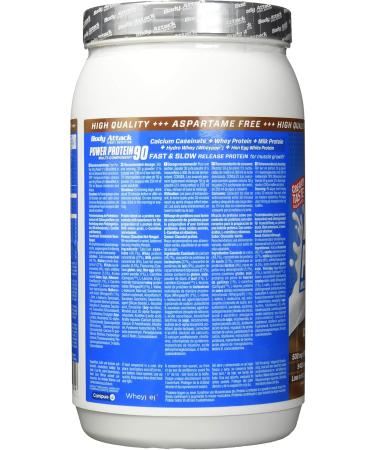 Body Attack Power Protein 90 - Chocolate Nut Nougat 1kg | Multi-Component Protein Powder with BCAA Vitamins & L-Carnitine - Extra Creamy Protein Shake Made in Germany - Buy Online on GoSupps.com