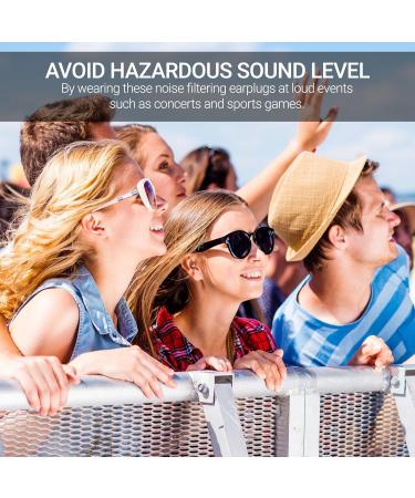 High Fidelity Ear Plugs for Concerts & Events | Music Plus Noise Reduction Earplugs - Reusable Transparent Medical Grade TPE - Buy Online on GoSupps.com