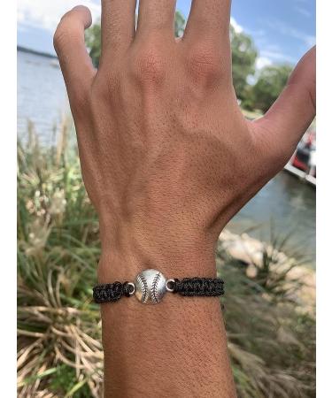 Sportybella Adjustable Braided Baseball Bracelet | Unique Baseball Jewelry for Baseball Fans - Buy Online on GoSupps.com