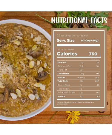 Truffle Seasoned Risotto - Riso Scotti Ready Meal | Easy to Cook Italian Side Dish | 7.4 oz | Serves 2-3 | Just Add Water & Heat - Buy Online on GoSupps.com