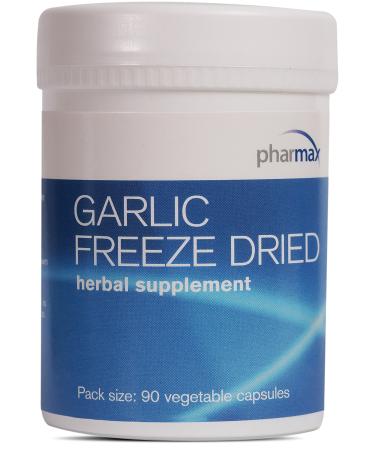 Pharmax Garlic Freeze Dried | Supports Upper Respiratory Tract and Cardiovascular Health | 90 Capsules