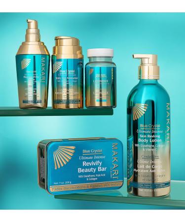 Makari Ultimate Intense Blue Crystal Face Moisturizer | Collagen & Glutathione Cream for Men & Women | Hydrating Lotion with Sunflower Seed Oil (50 ml)  - Buy Online on GoSupps.com