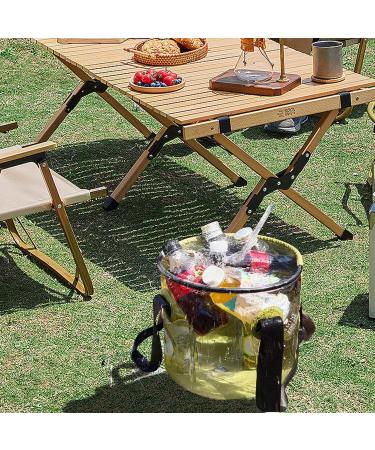 NGUMMS 2 Collapsible Bucket - 10L Fishing Bucket - Portable Kitchen Bucket Outdoor Bucket Translucent Water Container Water Bucket for Outdoor Activities 2 Pcs Transparent Barrel - Buy Online on GoSupps.com