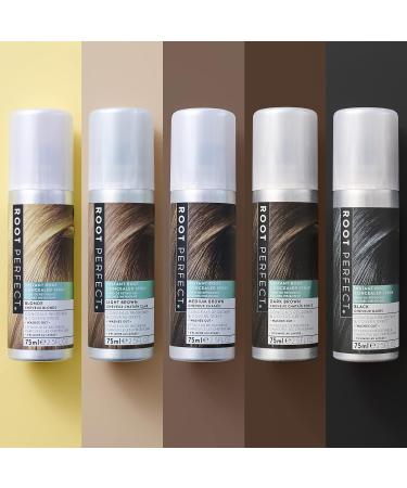 ROOT PERFECT Hair Concealer Spray Dark Brown 75ml (Pack of 2) Dark Brown 75 ml (Pack of 2) - Buy Online on GoSupps.com