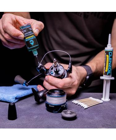 CLENZOIL Marine & Tackle Fishing Reel Oil, Grease & Cleaner Kit | All-in-One for Freshwater & Saltwater Reels | Lubricant & Rust Prevention - Buy Online on GoSupps.com