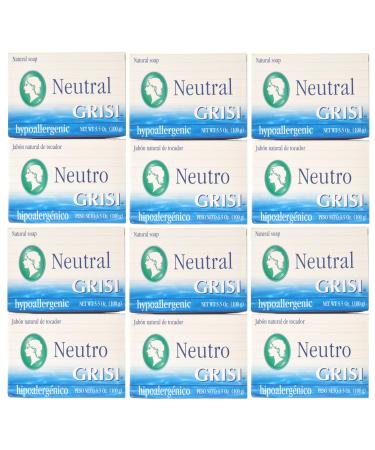 30 SOAP BARS HYPOALLERGENIC CLEAN NO CHEMICAL COLOR AROMA GRISI NEUTRAL SOAP BAR
