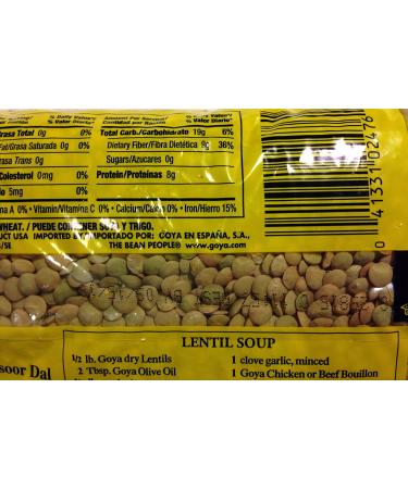 GOYA Dried Lentils, Pinto Beans, Yellow & Green Split Peas - 16oz Variety Pack (4 Pack) | Protein-Rich Legumes for Soups, Dips & Refried Beans - Buy Online on GoSupps.com