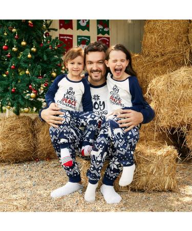 PatPat Family Matching Christmas Pajamas Set - Tree Snowflake & Letters Print | Blue | Kids 2-3 Years | Xmas Outfits - Buy Online on GoSupps.com