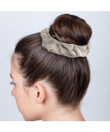 Belle Vous 12 PCS Velvet Hair Ties - Soft Scrunchies for All Hair Types - Colorful Rubber Bands for Women - Blue & Gray - Buy Online on GoSupps.com