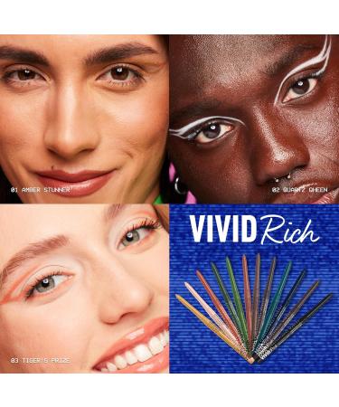 NYX PROFESSIONAL MAKEUP Vivid Rich Mechanical Pencil Eyeliner Rich shades Vegan Formula - Smokin Topaz (Brown) 1 count (Pack of 1) Smokin Topaz - Buy Online on GoSupps.com