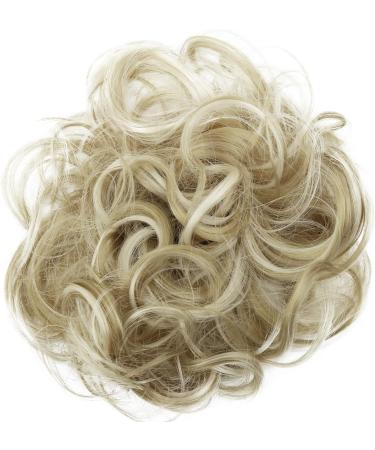 CAISHA by PRETTYSHOP Messy Scrunchie Bun Voluminous Wavy Hairpiece | Light Blonde Mix #25H613 G37A - Buy Online on GoSupps.com