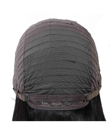DUOUPA Body Wave Human Hair Wig with Bangs - Short Wavy Bob, Brazilian Virgin Hair, Natural Color - 12 Inch | 150% Density for Black Women - Buy Online on GoSupps.com