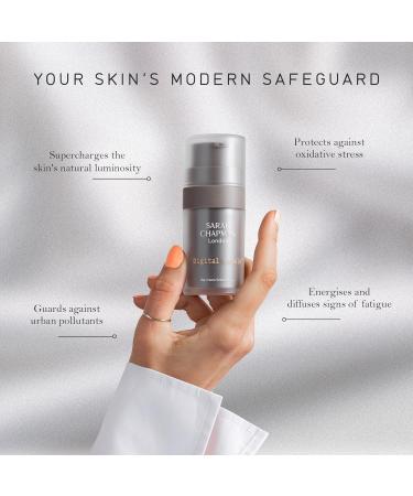 Sarah Chapman Digital Shield Day Cream - Lightweight Antioxidant Moisturiser with Anti-Pollution & Blue Light Protection - Energises Skin & Boosts Natural Luminosity 50ml - Buy Online on GoSupps.com