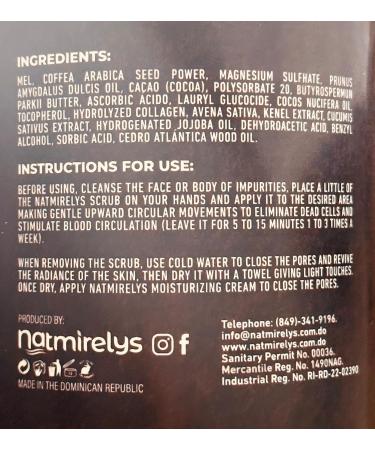 Natmirelys - Face And Body Scrub Coffee Honey Cocoa. - 4 oz (118 ml) - Buy Online on GoSupps.com