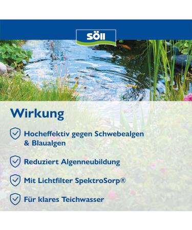 S ll 80536 Algosol 10L - Highly Effective Pond Care for Algae Control | Prevent Floating & Blue Algae in Ponds (Up to 200 000L) - Buy Online on GoSupps.com