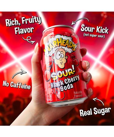 Warheads Soda Sampler Pack - Sour Fruity Soda with Classic Flavors - 5 Pack of 12oz Cans - Perfect Sweet and Sour Mix for Cocktails - Buy Online on GoSupps.com