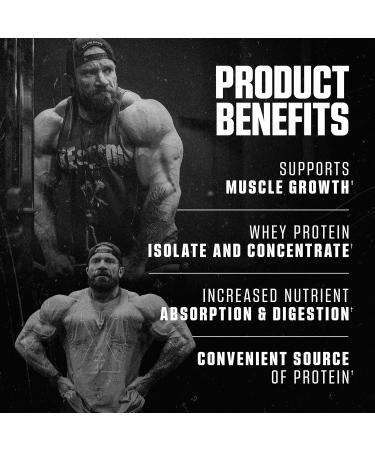 Axe & Sledge WHEY More Premium Protein Blend | 24g Protein Whey Concentrate & Isolate | Prebiotic Fiber for Enhanced Absorption | Creamy Delicious Versatile | 30 Servings Honey Grizzly Graham - Buy Online on GoSupps.com
