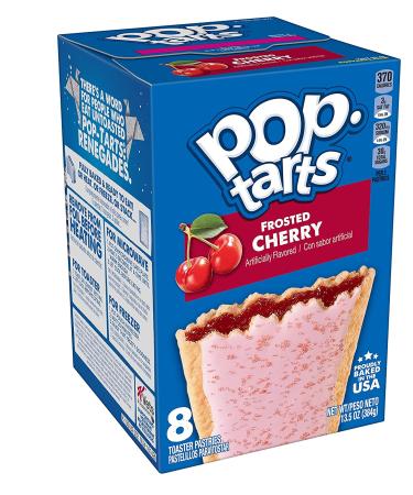 Pop-Tarts Frosted Variety Pack - Cherry, Raspberry, Strawberry, Blueberry - 13.5oz (4 Pack) + 2 Make Your Day Lollipops - Buy Online on GoSupps.com
