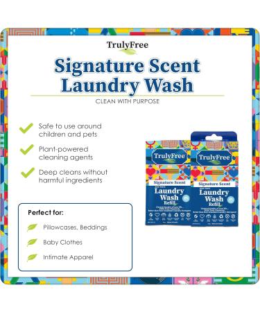 Truly Free Signature Scent Non-Toxic Laundry Wash Refills 4 OZ - Eco-Friendly & International Shipping - Buy Online on GoSupps.com