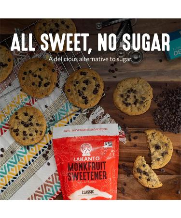 Lakanto Classic Monk Fruit Sweetener - Zero Calorie White Sugar Substitute for Keto Diet - 3 lb Pack - Buy Online on GoSupps.com