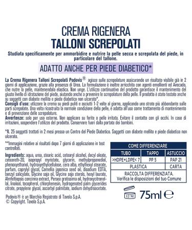 Podovis C/Talloni Screpolati 75 ml - Healing Cream for Cracked Heels | International Shipping Available - Buy Online on GoSupps.com