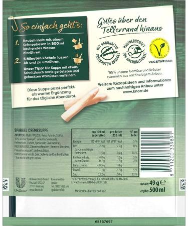 Buy Knorr Gourmet Asparagus Soup - International Shipping | 2 Plates of Deliciousness - Buy Online on GoSupps.com