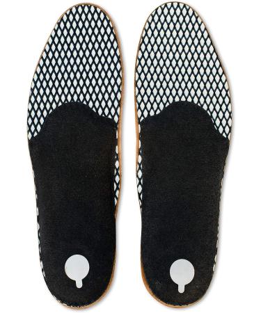 Tacco Deluxe Orthotic Shoe Insoles Inserts - Premium Leather Footbed for Flat Feet, Plantar Fasciitis, Arch Pain - Size 44 EUR / M11 - Buy Online on GoSupps.com