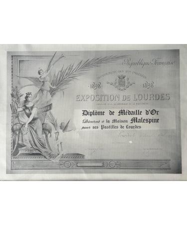 MALESPINE - Pastilles l'eau de Lourdes saveur anis en sachet souvenir 500g - Buy Online on GoSupps.com