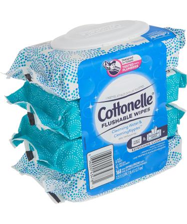 Cottonelle Freshcare Flushable Wipes 42 Count (Pack of 4) - Gentle and Effective Cleaning - Buy Online on GoSupps.com