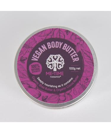 Me-Time Natural Vegan Body Butter (100g) Whipped Shea & Cocoa Butter with Citrus Aromatherapy Oils Ideal Vegan Skincare Gift for Women Nut-Free Coconut-Free Cruelty-Free Moisturiser - Buy Online on GoSupps.com