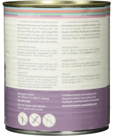 Herrmann Can Sensitive Horse Food - Sweet Potato Zucchini & Borage Oil Pack of 6 (4800g) - Premium International Pet Supply - Buy Online on GoSupps.com