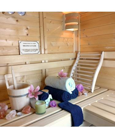 Shop 2x Hofmeister Ergonomic Sauna Backrest - High-Quality Linden Wood 51 cm Non-Slip Support Made in Europe - Buy Online on GoSupps.com