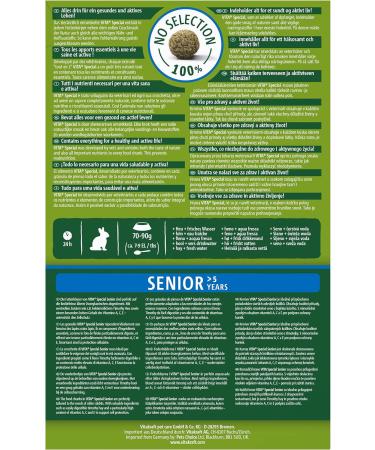 Vita Power Vita Special Senior Feed for Older Dwarf Rabbits - Omega Fatty Acids No Added Sugar - 600g (2-Pack) - International Shipping Available - Buy Online on GoSupps.com