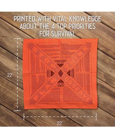 Colter Co. Stayin' Alive Reflective Survival Bandana - 100% Cotton - Made In USA - Buy Online on GoSupps.com